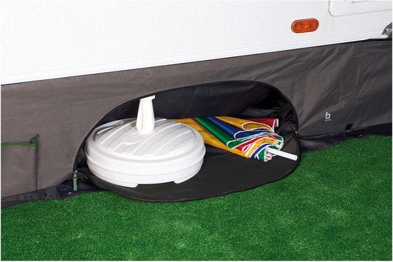 Bo-Camp - Caravan tochtstrook - Universeel deluxe - Met opbergvak