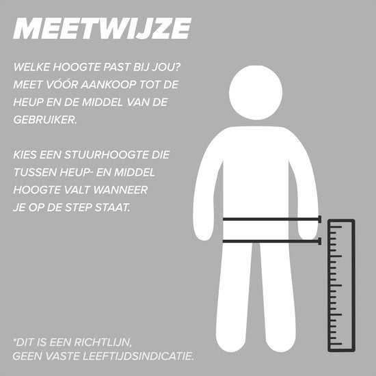 LifeGoods Stuntstep Fly X - 6+ Jaar - Step voor Kinderen - Jongens/Meisjes - 100mm - 100KG - Zwart/Wit