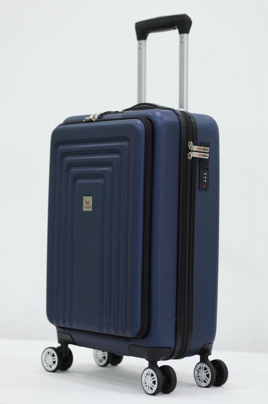 Herzberg Handbagagekoffer - Robuust - Blauw