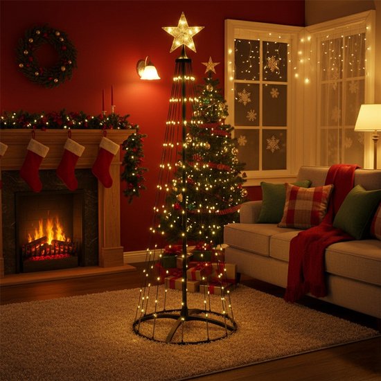 koopman Verlichte boom - 300 cm - 550 LED - warm wit - binnen & buiten