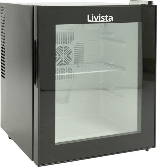 Livista Mini Koelkast - Thermo-elektrisch - 42 Liter - glazen deur - Zwart