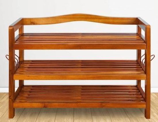 Casaria Schoenenrek 85x26x62cm – 120 kg laadvermogen – Donkerbruin