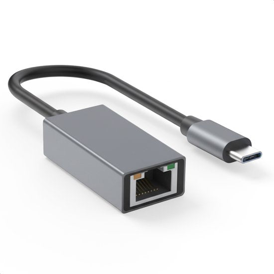 Skoov Ethernet Adapter USB C kabel - USB C naar Ethernet - Internet - Netwerk adapter - 1000 Mbps - Gigabit