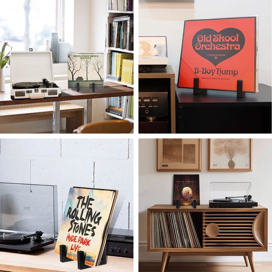 Luft LP houder - Vinyl - Opbergsysteem - Platenrek - Houder - Standaard - Album - IJzer