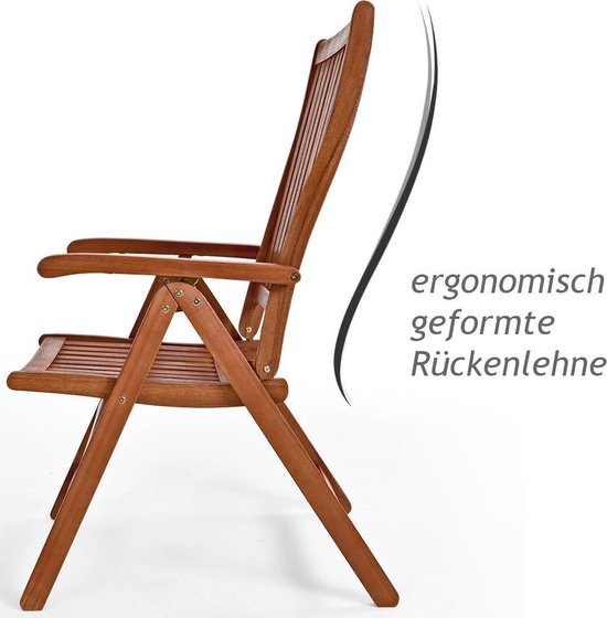 Casaria Tuinset Vanamo 6+1 - FSC®-Gecertificeerd Eucalyptushout