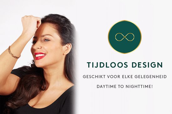 Laura Ferini Dames Armband Prego Goud - Goudkleurige Schakelarmband - 18K Geelgoud Verguld - Sieraad - Accessoires - Sieraden - Dames Armbandje