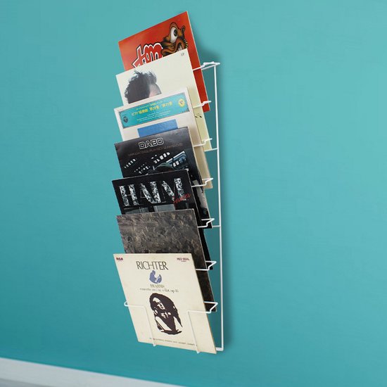 Lp vinyl platen opbergrek - wandrek opbergen lp vinyl platen of tijdschriften kranten