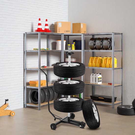 Monzana Velgenboom Verrijdbaar tot 225mm incl. Beschermhoes en Accessoires Zwart