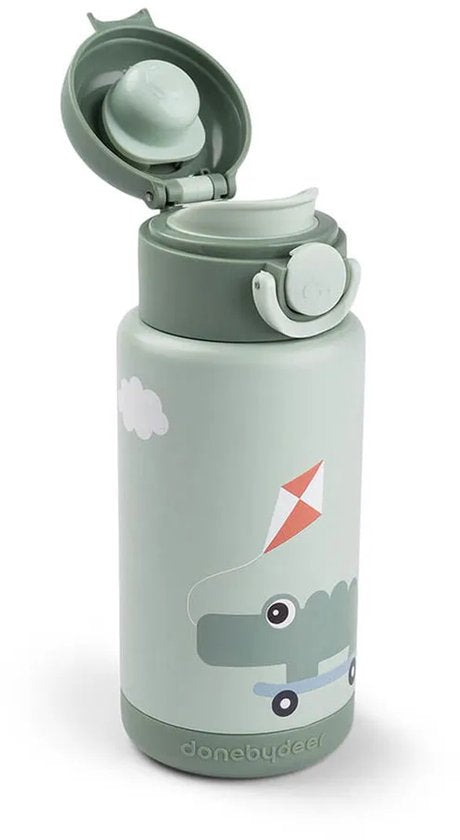 Done by Deer Thermo Fles - Playground - Groen - 340 ml