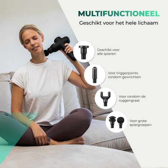 Massagerr® Massage Gun PRO – Professioneel Massageapparaat – Met Standaard & Koffer