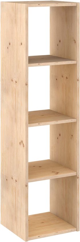 Astigarraga Open vakkenkast - 4 vakken - PEFC grenen - 140x36cm
