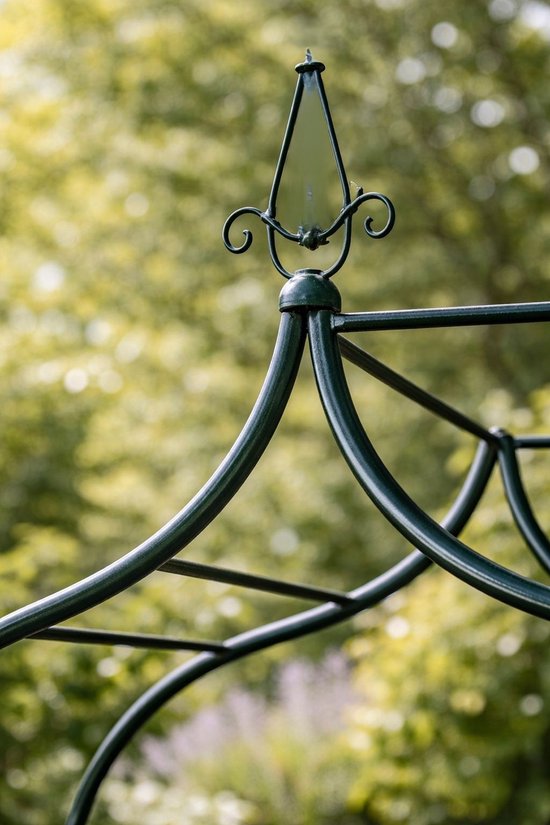 Ceruzo Rozenboog 255 cm – Metalen Tuinboog – Klimhulp – Feestboog - Donkergroen