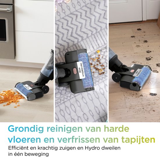 Shark HydroVac Draadloze 3-in-1 Vloerreiniger - Stofzuigen, Dweilen en Zelfreiniging - Steelstofzuiger met Dweilfunctie - Wet & Dry Dweilapparaat - WD210EU