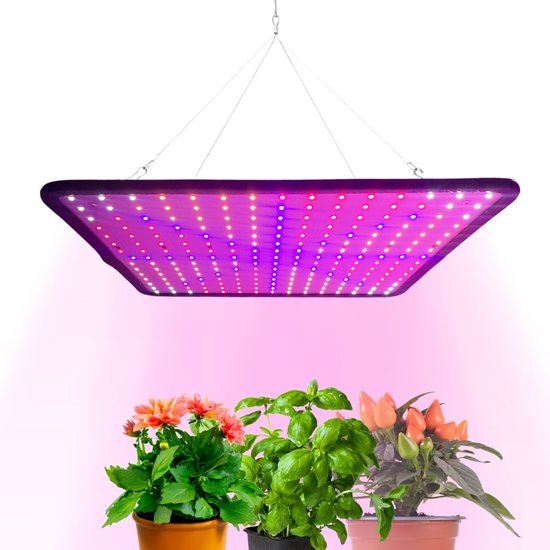 a sunny day LED groeilamp - kweeklamp - full spectrum - groei & bloei - grow light - groeilamp full spectrum - 45 Watt - 30 x 30 cm - 225 LEDs