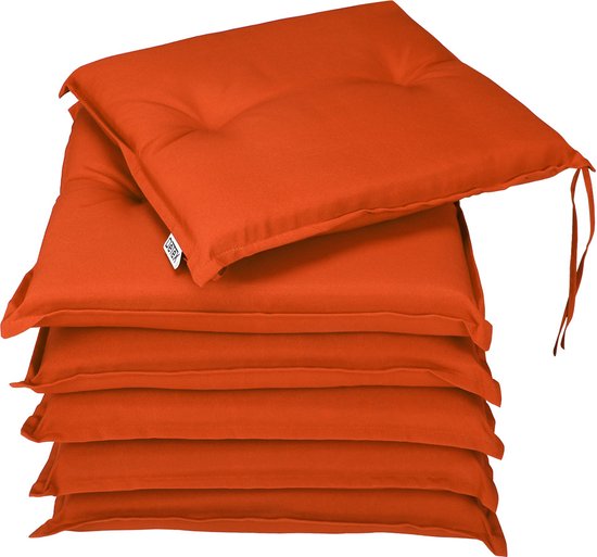 Detex Zitkussen - 6 stuks - Oranje