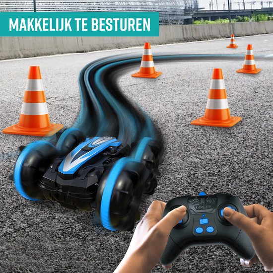 NAPI Bestuurbare Auto All-Terrain - RC Auto met 2 Accu's - Waterdicht - Speelgoed Autos Jongens - Buitenspeelgoed - Race Car/Boot Land & Water - 1,5u Speelplezier - Radiografisch - Aqua-Land Racer