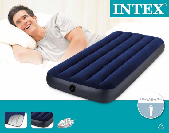 Intex Jr. Twin Dura-Beam Series Classic Downy Luchtbed - 191x76x22 cm