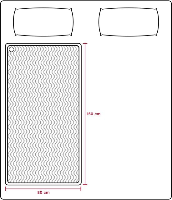 Inventum HN139G elektrische onderdeken 150x80 cm - Eenpersoons - 4 warmtestanden - Warmtedeken - Uitwasbaar - Automatische uitschakeling - Oververhittingsbeveiliging - Fleece - Wit