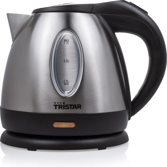 Tristar Waterkoker WK-1325 - 900W - 1,2L - Camping geschikt - RVS