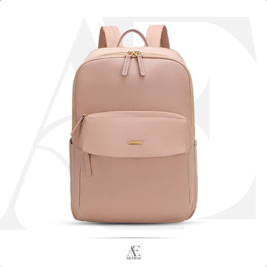 aramae - Rugzak Dames - Laptoptas 14 Inch - Schooltas - Roze