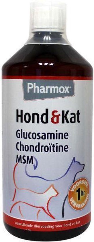 Pharmox Hond & Kat Glucosamine 1000 ml - Belangrijke bouwsteen voor honden en katten