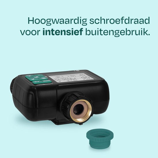 VONROC 2-weg watertimer – Besproeiingscomputer voor 2 zones – Instelbare bewateringstijd en - frequentie per zone