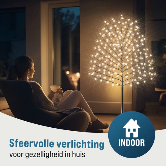 Kerstbloesem Boom Lichttak - 220 cm - 220 LEDs - Voor binnen of buiten
