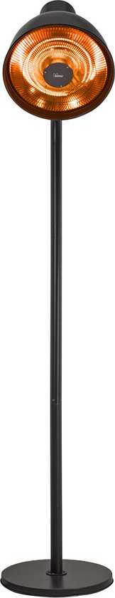 Perel Staande terrasverwarmer 2000 W carbon - zwart