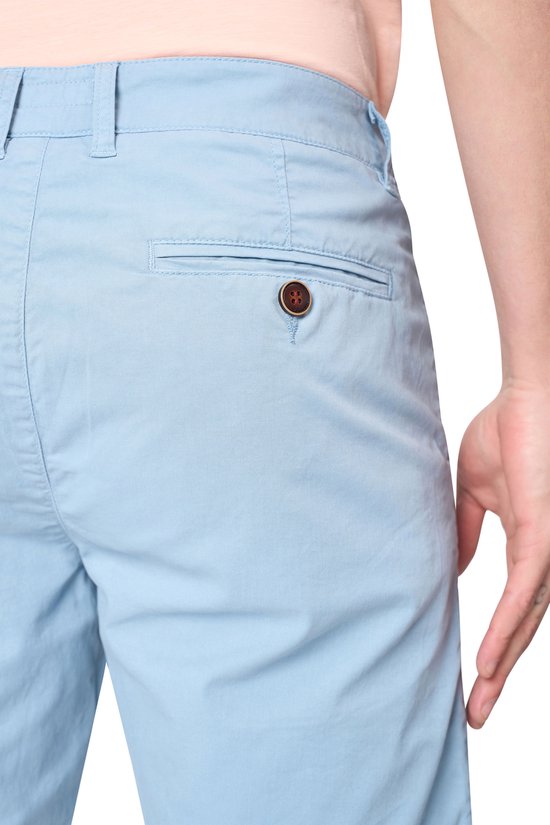 Mario Russo Chino Short - Korte broek heren - Shorts heren - Katoen - Lichtblauw - L