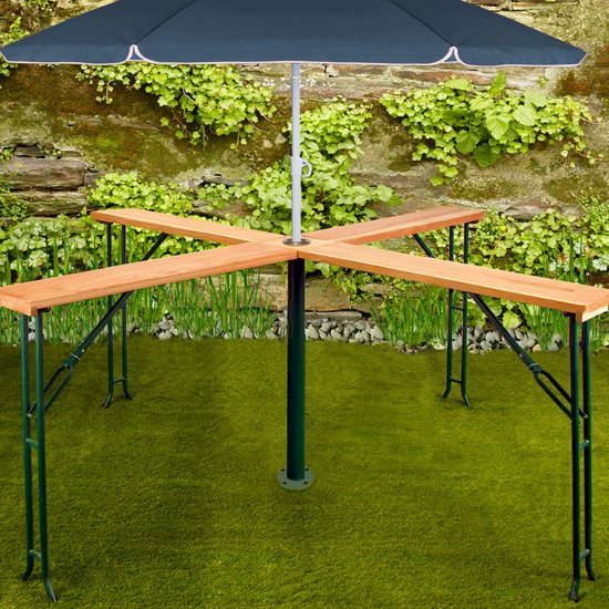 Casaria Tuin/Statafel XXL Inklapbaar Weerbestendig - 241x241x104 cm