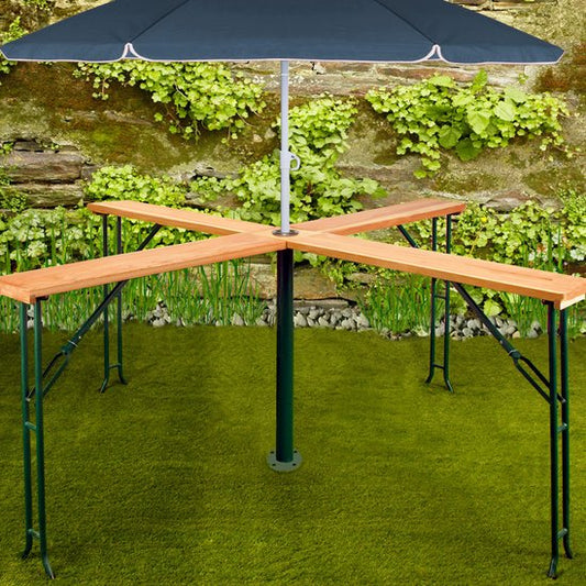 Casaria Tuin/Statafel XXL Inklapbaar Weerbestendig - 241x241x104 cm