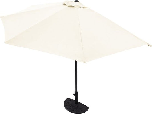 Kingsleeve Parasol Halfrond - Ø 2,7m UV 50+ Bescherming - Beige