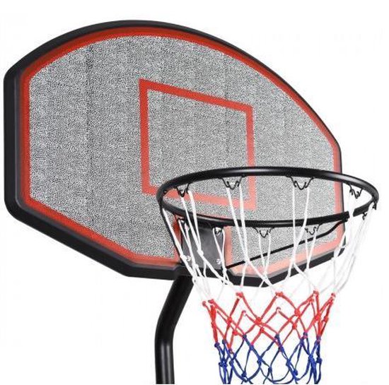 Mobiele basketbalring met verstelbare mand