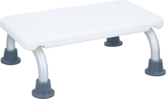 Vivamore Badopstap - max 150 kg - 40 x 31 x 14,5 cm - Wit