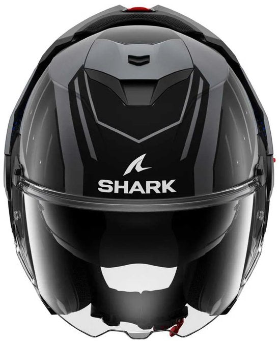 SHARK Oxo Rydger Mat Antraciet Blauw Zwart ABK Systeemhelm - Maat L - Helm
