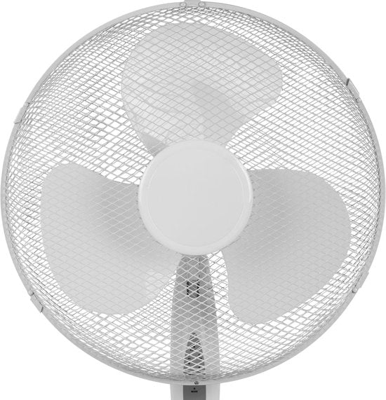 Statiefventilator 40 cm – Met Afstandsbediening & Timer – 3 Snelheden – In Hoogte Verstelbaar – Tristar VE-5898 – Wit