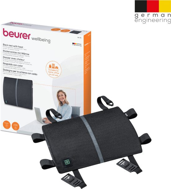 Beurer HK 70 Elektrische Rugsteun met Warmte – Ergonomisch Warmtekussen voor Rug & Stoel – Universele Bevestiging – Geschikt voor Auto & Bureau – Snelle Opwarming – Automatische Uitschakeling – 5 Jaar Garantie: exclusief bij Bol.com