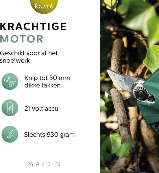 Elektrische snoeischaar - Groen