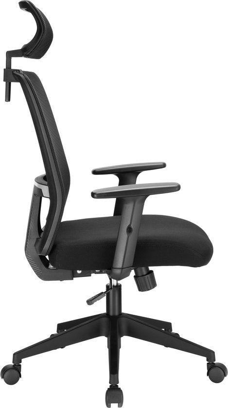 VDD - Bureaustoel - Ergonomische Bureaustoel - Bureaustoelen voor volwassenen - Bureaustoel Ergonomisch - Bureau Stoel - kantelbaar - zwart