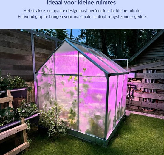 a sunny day LED groeilamp - kweeklamp - full spectrum - groei & bloei - grow light - groeilamp full spectrum - 45 Watt - 30 x 30 cm - 225 LEDs