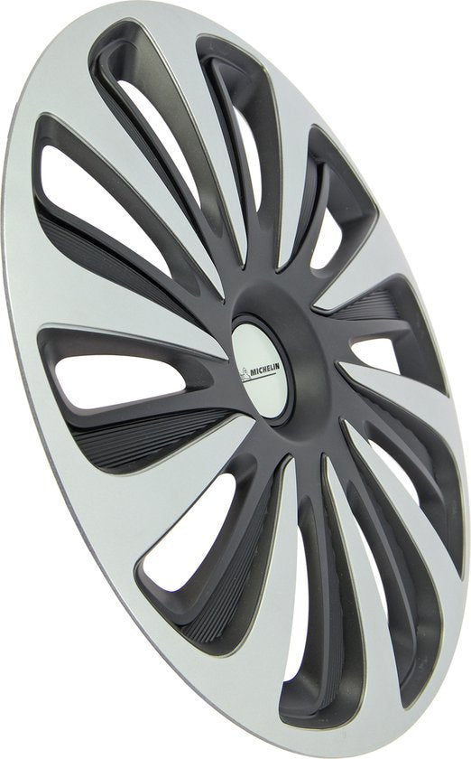 Michelin Wieldoppen 16 inch - zilver/zwart - nvs