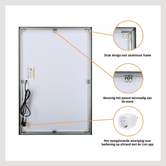 Livn Infrarood Paneel Plus 600 120x60cm zwart - 600W Vermogen - Bedienbaar via App