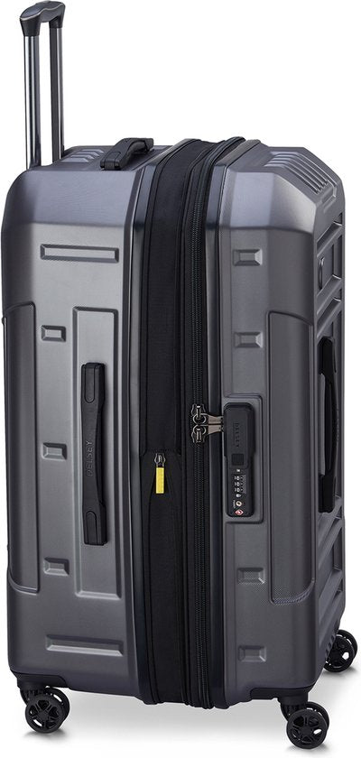 Delsey Paris Rempart Uitschuifbare Trolley 73 cm – Expandable – 96 L – 41,5 x 73 x 37/40 cm – Antraciet Donkergrijs