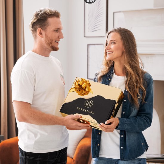 BarDeluxe® Cocktail Shaker Set - 5-Delig Boston Shaker - Cocktail Set met Stamper, Zeef, Barlepel & Receptenboek - Inclusief Luxe Geschenkdoos - Zilver