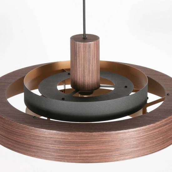 Anne Lighting - hanglamp - Flinter - bruin - metaal - Ø 50cm - E27 - 3329E