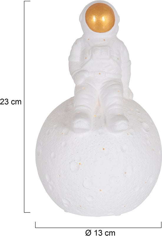 Anne Lighting tafellamp Jazz - wit - keramiek - 13 cm - E14 fitting - 3108W