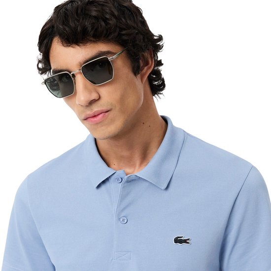 Lacoste Poloshirt Ademend Lichtblauw - Maat L - Heren