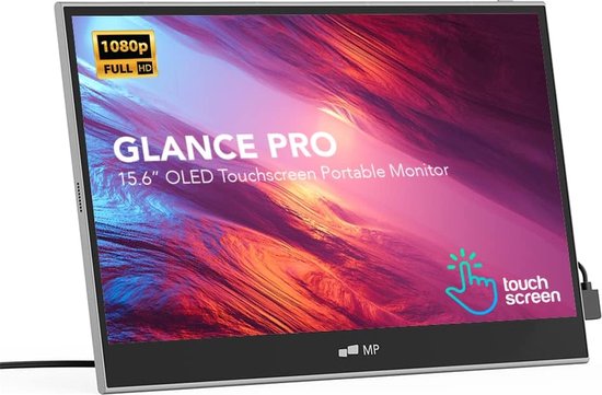 Mobile Pixels - OLED - Touchscreen - Accu - Glance Pro - 15,6 inch draagbare monitor