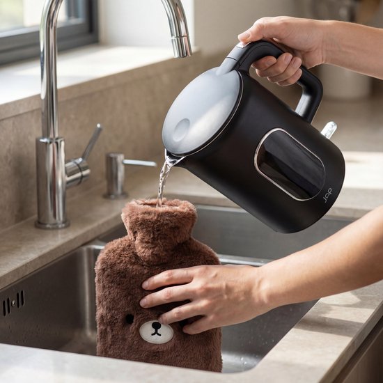 JAP Appliances Aquanova - Waterkoker (1.7 liter) met temperatuurregeling - Warmhoudfunctie - 40°C voor babyvoeding - Zwart