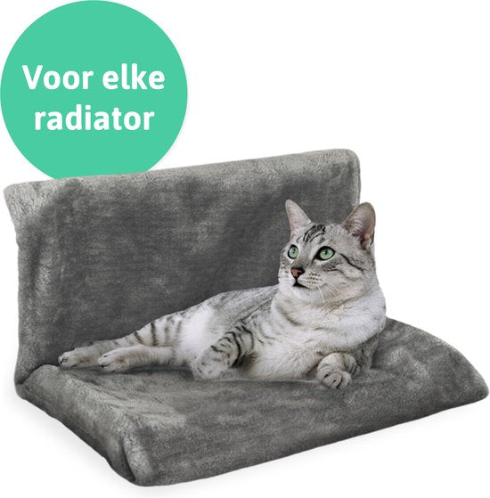 LBB Katten Hangmat voor Radiator - Mand en bed - kat - Radiatorhangmat - Grijs
